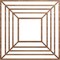 Ekena Millwork Raven Wood Fretwork Pierced Ceiling Medallion, Walnut, 36"OD x 13 1/4"ID x 1/4"T CMWP36X36X0250RAWA - alternate 1
